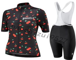 2020 High Quality Women Short Sleeves Cycling Jersey Set Summer Mtb Bicycle Clothing 9d Gel Pad Bib Shorts Bike Clothes Cycle Spor5439705