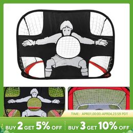 Foldable Football Goal Nylon Soccer Kids and Adults Target Net for Playground Backyard Indoor Outdoor Training 240407
