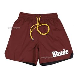 Designer Rhude Men Shorts Outdoor Fashion Be Popular S M L Loose Quick Drying Suitable For Street Or Sports Gaoqiqiang456