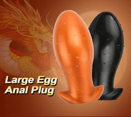 Big Anal Butt Plug Soft Huge Silicone Anus Expansion Stimulator Prostate Massage Anal Sex Toys For Woman Men5633554