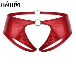 Women039s Panties Women Lingerie Femme Soft Faux Leather Crotchless Jockstrap Low Rise Briefs Underwear Open Crotch Sexy With O2292402