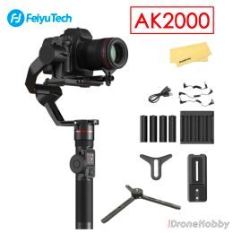 Gimbal FeiyuTech Feiyu AK2000 3Axis Camera Stabilizer Gimbal with Focus Ring for Sony Canon 5D Panasonic GH5 Nikon 5D 2.8 kg Payload