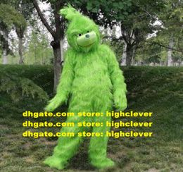 Christmas Green Devil Genius Monster The Grinch Mascot Costume Adult Cartoon Character Advertising Campaign el Pub zz83095975954