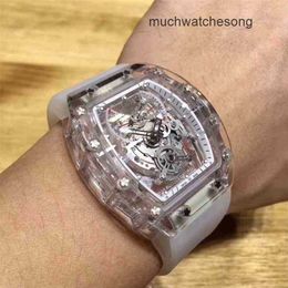 Swiss Luxury Watches Richadmills Mechanical Watch Chronograph Wristwatch Brand Spot Quality Assurance Casual Men s Automatic Mechanical Hollow Transparent Crys