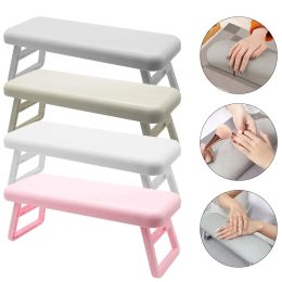 Rests Folding Nail Hand Manicure Rest Arm Stand Pillow Cushion Holder Table Desk Armrest Sponge Support Mat Polish Practice Salon
