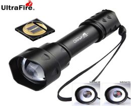 UltraFire T20 10W IR Flashlight 850nm 940nm Night Vision Zoomable Torch LED Infrared Flashlight Tactical Hunting Flashlight 2103224177804