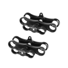 Bags 2 Pcs X 1" Inch Long Ball Clamp Mount for Underwater Diving Light Arm System, for Gopro Action Camera,work with Ram Mounts