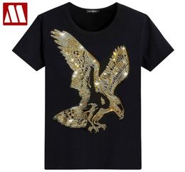 England Style Fancy Tshirt Short Sleeve Tshirt Eagle Design Bottom T Shirts Print Summer Men039s Fashion Solid MYDBSH 2107214415951