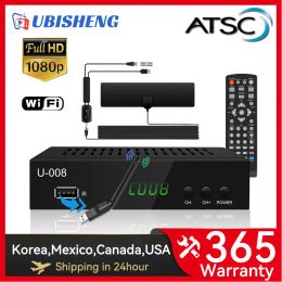 Box UBISHENG ATSC Digital Tv Converter Box Terrestrial Digital Set Top Box with TV Antenna HD Output LED HDTV TV Box Support YouTube