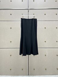 Skirts 2024 Women Fashion Sexy Casual Half Round Hardware Fishtail Skirt 0323
