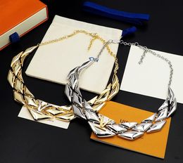 designer Necklaces diamond geometry Splicing Chokers Necklaces GO14 Pendants earring Gold Plated for Women Girl Valentine's Mother's Day Engagement Jewellery