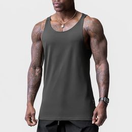 Gym Mens Brand Summer Tank Top Sleeveless Shirt Man Bodybuilding Workout Sweatshirt Casual Fitness Clothing Running Sweat Vest 240408