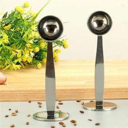 Coffee Scoops Powder Press Durable Stainless Steel Security Small Kitchen Spoon Simple Two In One Convenient General Home Fashion