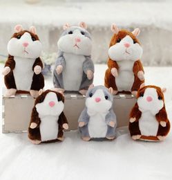 15cm Lovely Talking Hamster Speak Talk Sound Record Repeat Stuffed Plush Animal Kawaii Hamster Toys For Children c2819766467