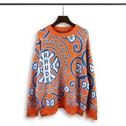 Menses de designer suéteres retro clássicos da moda Cardigan Sweatshirts Men suéter letra bordado no pescoço redondo jumpera15