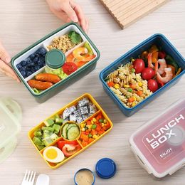 Dinnerware Authentic Japanese-Style Sealed Lunch Box For Busy Office Workers - Microwave Safe And Convenient