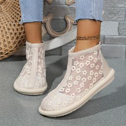 Sandals Mesh Lace Women Flats Casual Shoes Cool Boots Summer Beach Sport 2024 Fashion Walking Femme Zapatillas