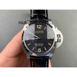 Mechanical Movement Luxury Watch Swiss Automatic Sapphire Mirror Size 47mm 13mm Imported Cowhide Band Brand Waterproof Designer Wristwatches 2V5Z