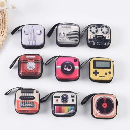 Creative Retro Metal Compact and Delicate Multi-functional Coin Wallet Cartoon Key Bag Coin Earphone Storage Bag