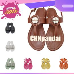 Slippers Sandal Designer Sliders Flip Flops Flat Sandals for Beach Comfort Leather Womens 2024 luxury ladies best price