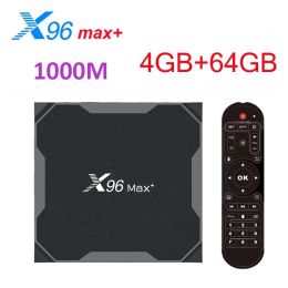 Box Russian X96 Max plus Android 9.0 Smart TV Box 4GB 64GB 32GB Amlogic S905X3 8K Wifi X96Max+ 1000M Set Top Box 2GB 16GB vs x96q