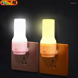 Night Lights LED Light Switch Control Lamp Energy Saving Lighting EU US Plug Nightlight For Children Kids Bedroom Stairs