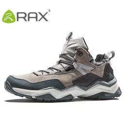Shoes RAX Waterproof Hiking Shoes CoupleClimbing Backpacking Trekking Mountain Boots for Men Outdoor with Cushiong Insole and Midsole
