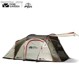 Tents and Shelters MOBI GARDEN Outdoor Camping Tent Travel Family Windproof And Rainproof Aluminum Pole Multi-Person Large Space Camp Tent Shelter L48