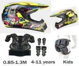 Height 08513M Child Moto Body Protect Armour Cycling Riding DH MX Mountain bike Knee Elbow Guard Kids8557019