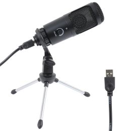 Microphones SH USB Microphone With Tripod Condenser Recording Microphone For Laptop Cardioid Studio Recording Vocals Voice Over YouTube