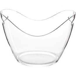 Ice Bucket Wine Bucket 4 Liter Plastic Tub For Drinks And Parties Perfect For Wine Champagne Mimosa Cocktail Bar 240327