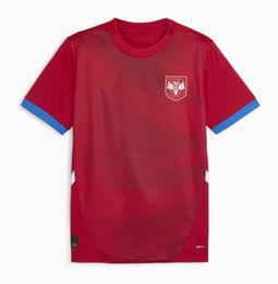 2024 2025 Serbia Soccer Jersey Euro Cup MILIVOJEVIC MITROVIC TADIC SERGEJ 24 25 Home Red Away White 2010 Retro JOVANOVIC IVANOVIC RASIC 2582