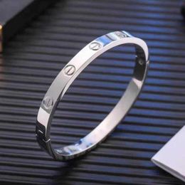 Designer charm Stainless steel Carter bracelet internet celebrity couple ten diamond buckle titanium accessory goods