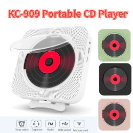 Radio Portable CD Music Player FM Radio Bluetoothcompatible 5.1 Stereo LED Screen Wall Mountable CD Player with IR Remote Control