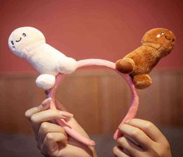 One Size Cute Penis Plush Toy Headband Sexy Soft Toy Stuffed Funny Simulation Lovely Christmas Gift For Girlfriend Lover H11111534313