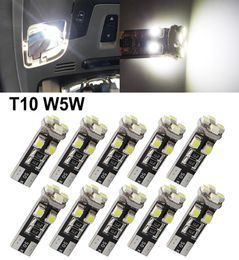 50pcsLot canbus T10 8SMD 3528 1210 LED Canbus No OBC Error 194 168 W5W T10 canbus 8SMD LED Interior Light bulb lamp5008915