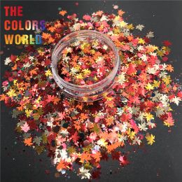 Glitter TCT364 Autumn Maple leaf Mix Nail Glitter Nail Art Decoration Resin Art On Tumblers And Molds Craft DIY Accessoires Festival