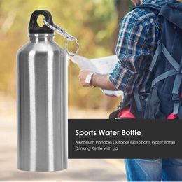 Water Bottles Portable 700ml Sports Bottle Aluminium For Outdoor Bicycle Camping Drinking Kettle With Lid