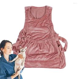 Cat Carriers Soft Carrier Flannel Wrap Apron For Cats Warm Pouch 7.5Kg Pet Sleeping Bag Travel Daily Life Home