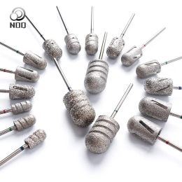 Guns Noq 25 Sizes Pedicure Nail Drill Bit Stainless Steel for Foot Callus Clean Cuticle Cutter Accessory Pedicure Tools Drill Hine