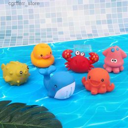 Baby Bath Toys Montessori Silicone Baby Bath Toys 0 12 Months Toddlers Bathing Toy for Children 0 to 1 Year Games Child Water Bathtub Bathroom L48