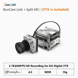 Cameras RunCam Split HD Link 2.7K 720P Video 19g Recording Vista Low Latency Gyro Flow ND 16 Philtre DJI Air Unit