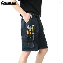 Men's Shorts Mens Work Summer Multi Pocket Wear-resistant Machine Repair Middle Pants Comfortable Breathable Dirt-resistant Cargo Pant