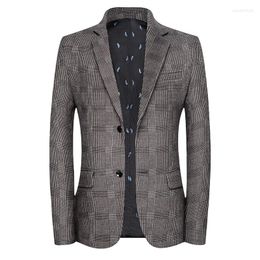 Men's Suits 2024High Quality Business Fashion Boutique Two Colour Toothpick Strip Young And Middle-aged Handsome Casual Suit Jacket