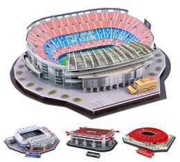 3D Puzzle Football Stadiums Wooden Puzzle Toy Game Assembly ular San Diego/Allianz Munich/San Siro/Italy Gifts For Kids Adult X05227402582