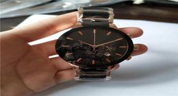 2015 new fashion rose gold and ceramic quartz stopwatch top Sell Male chronograph watches Business Style watch 0178550936