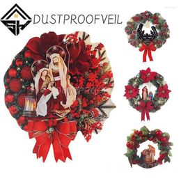 Decorative Flowers For Garden Living Room Doors Christmas Wreath Ornaments Hanging Window Front Door Ornament Acrylic Plane Everyday Decor