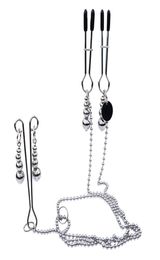 BDSM Sex Nipple Clamps Labia Clitoris Clips With Chain Bondage Nipple Breast Clips Slave Adult Sex Toys For Couples9264875