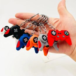 Keychains Creative Game Machine Keychain Handle Gift Car DIY Jewelry