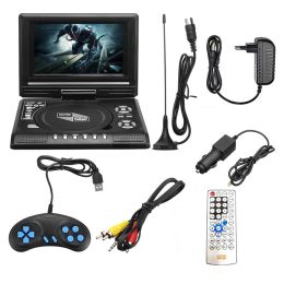 Player Portable 7.8 Inch TV Home Car DVD Player HD VCD CD MP3 HD EVD Player With TV/FM/USB/Game FunctionEU Plug